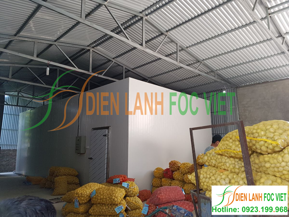 lắp kho lạnh bảo quản khoai giống, lắp đặt kho lạnh khoai tây tại Bắc Giang